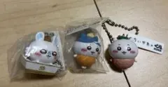 ちいかわくら寿司コラボキーホルダー3個セット　ちいかわ、ハチワレ、モモンガ