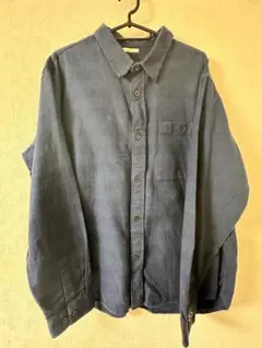 【値段交渉可：送料込】ネイビー チェック柄 フランネルシャツ