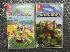 美品 Nintendo Switch ソフト 2本 どうぶつの森 マインクラフト