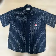 Carhartt WIP ネイビー 総柄シャツ