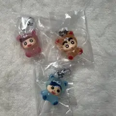 クレヨンしんちゃん めじるしアクセサリー みんなでくまパジャマ