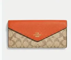 値下げ★COACH 長財布 シグネチャー エンベロープ ウォレットのサムネイル