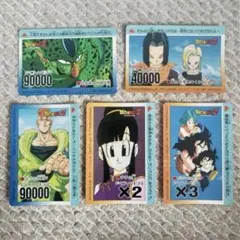 ドラゴンボールZ PPカード　５枚セット　アマダ　人造人間　セル