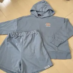 LTXC ライトブルー フーディー＆ショートパンツセット