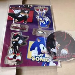 ソニック　シャドウ　アクリルフィギュア　コースター　新品未使用