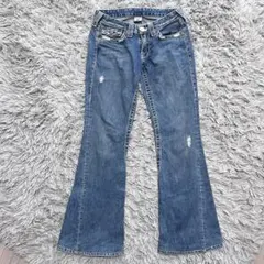 TRUE RELIGION JOEY BIG Tダメージ加工 デニム USA製