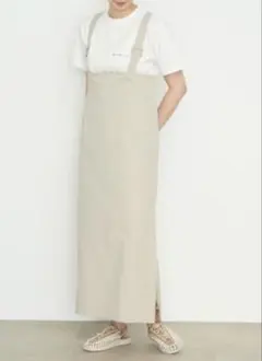 emmi 　撥水ハイウエストスカート　ベージュ　サイズ1 未使用