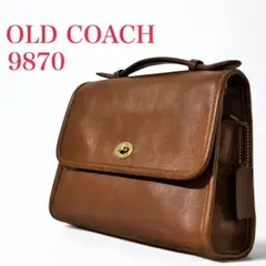 美品 オールドコーチ ショルダーバッグ 9870 キャメル ビンテージ レザー