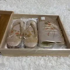 佐賀錦 草履バッグセット ゴールド 和装 フォーマル 訳あり