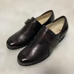 菊池の靴　レザー　コンフォートシューズ　スリッポン　美品