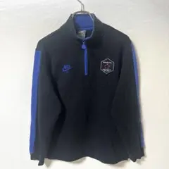 NIKE FC ハーフジップ スウェット ブラック ブルー　Mサイズ　ナイキのサムネイル