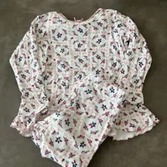 アプレレクール 長袖パジャマ　90cm 花柄のサムネイル