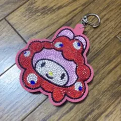 マイメロディ ミャクミャク なりきりキラキラレザーキーホルダー サンリオ