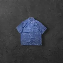 silk100tommy Bahamaアロハボックスシルエットウッドボタン