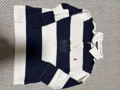 POLO ストライプ 長袖ポロシャツ 2T