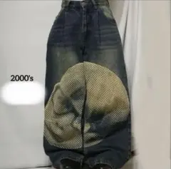 2000's archive paint buggy denim pants - メルカリ