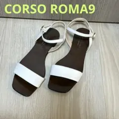 CORSO ROMA9 ストラップサンダル　ビアズリー　白のサムネイル