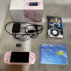 PSP-3000 ブロッサムピンク 本体 箱付き ソフト付