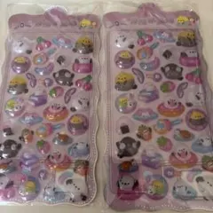 シマエナガボンボンドロップ シール 2シート