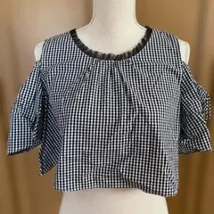 E hyphen world gallery BonBon チェック トップスのサムネイル