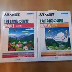 大学への数学 1対1対応の演習 数学I 数学A 三訂版 2冊セット