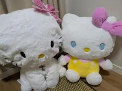 ハローキティとチャーミーキティの BIGぬいぐるみ 2体セット サンリオ