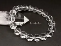 天然水晶ブレスレット 10mm 16cm｜ほんのりサシ入り クリアタイプ