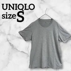 UNIQLO ユニクロ【S】半袖 Tシャツ グレー 海外古着