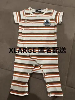 XLARGE KIDS ストライプロンパース 70
