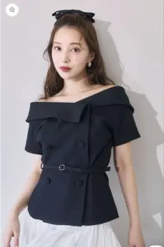 Christian Dior 定番現行 オフショルダージャケット ダブルブレスト