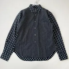 美品✨ブラックコムデギャルソン ドット柄 長袖シャツ コットン XS ブラックのサムネイル