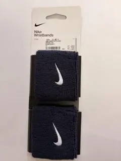 NIKE ナイキ スウッシュ リストバンド オブシディアン/ホワイト ネイビー