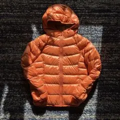old uniqlo｜ダウンジャケット｜光沢オレンジ｜サイズS