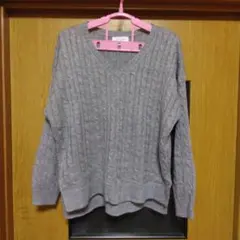 Denimista ケーブル編みセーター《L》