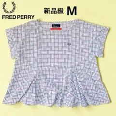 新品級✨FRED PERRY×mintdesignsコラボ総柄ブラウスM月桂樹のサムネイル