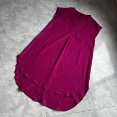 SHEIN ワンピース L ネオン ピンク ノースリーブ チュニックのサムネイル