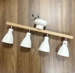 モダンデコ　木製フレーム シーリングライト 4灯　スポットライト