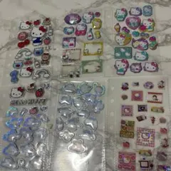 最終‼️サンリオ キティ シナモン 立体 シールセットおすそ分け