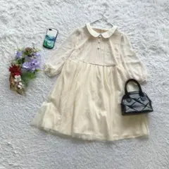レイカズ チュニックワンピース 長袖 F チュール ピンタック くるみボタンのサムネイル