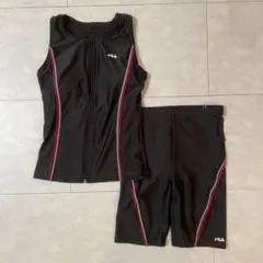 未使用　11号　FILA セパレート水着 フィットネス 黒のサムネイル