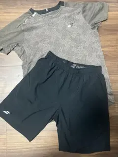 Babolat バボラ メンズ　テニスウェア　ゲームシャツ　ハーフパンツ M