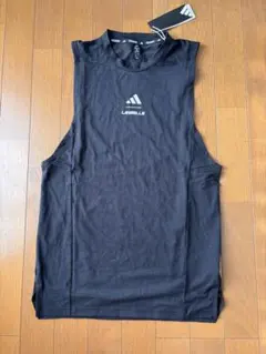 アディダス　レズミルズ　グラフィック タンクトップ　ノースリーブ　S新品黒