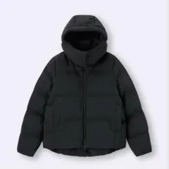 GU ウォームパデットブルゾン M ブラック