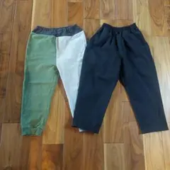 カジュアル長ズボン グリーン・グレー・ブラック