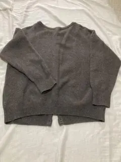 ラムナイロン天竺編み2WAYカーディガン