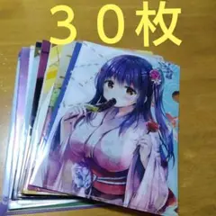 ジャンク品 アニメ 美少女系　Ａ−４クリアファイル まとめ売り 大量３０枚