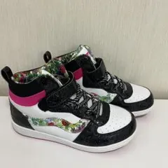 VANS ハイカットスニーカー ブラック/ホワイト/ピンク