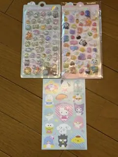 ぷくぷくシール×2 サンリオシールおまけ