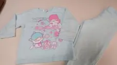 リトルツインスターズ パジャマ 100cm 水色