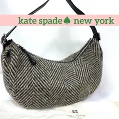 【秋冬オススメ】ケイト・スペード ニューヨーク　ツイード素材ワンショルダーバッグ